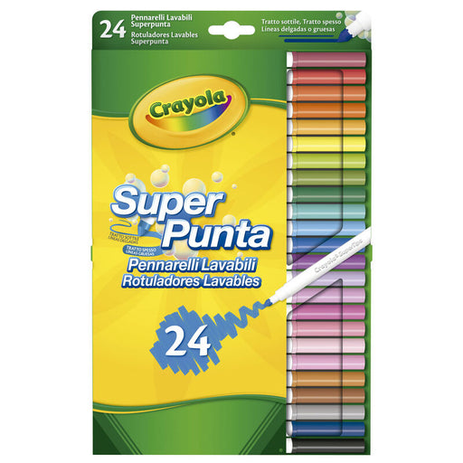 24 marcadores laváveis Super Tip - Crayola - 1