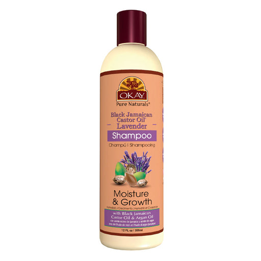 Shampoo Black Jamaican Castor Oil &amp; Lavender 12.oz / 355ml - Okay - 1