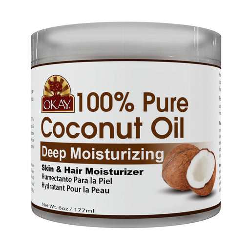 100% óleo de coco para cabelo e pele. 6 onças / 177 ml - Okay - 1