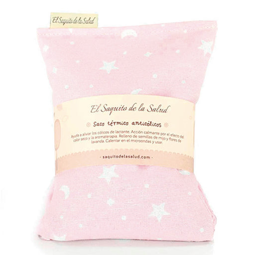 Saco anti-cólica Pink Stars para bebês - El Saquito de la Salud - 1